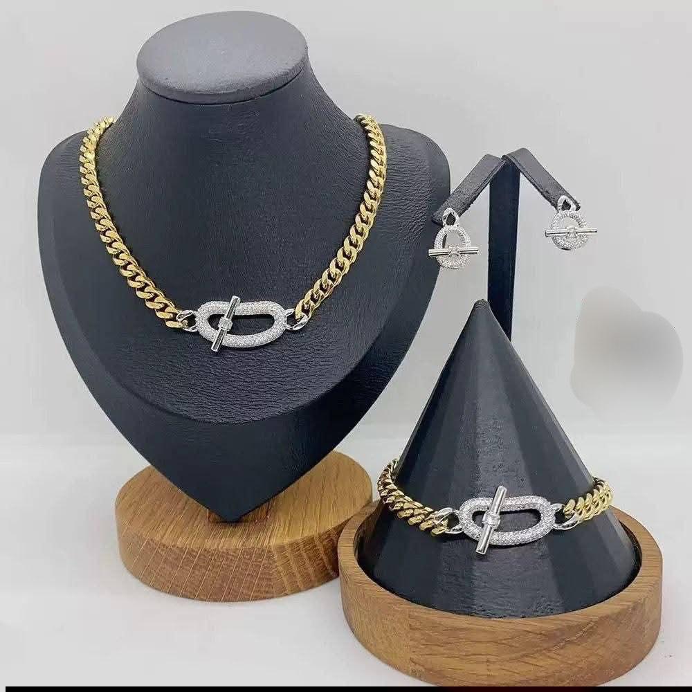 Cuban Link Jewelry Set❤️‍🔥